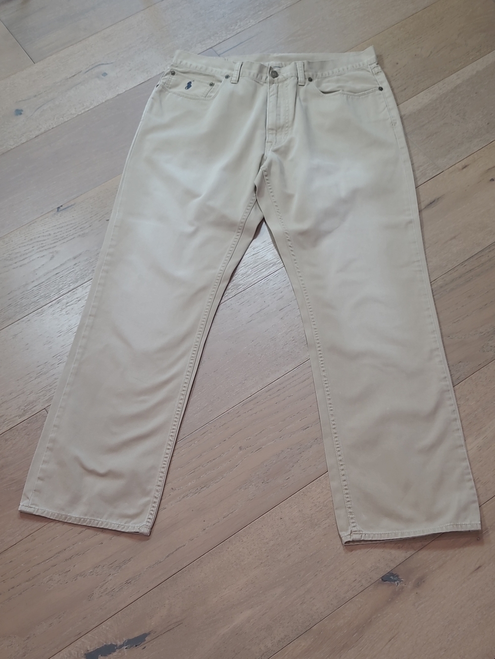 Polo Ralph Lauren Jeans Men's sz 36*/32* 650 Straight Leg Light Tan Pants